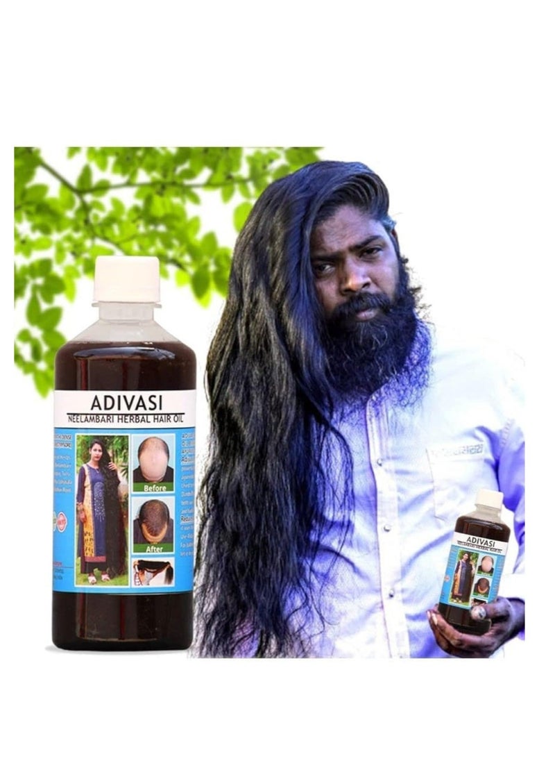 Adivasi Neelambari - Ayurvedic Hair Care Adivasi Herbal Hair Oil Made By Pure Adivasi Ayurvedic Herbs, 250Ml - Image 1