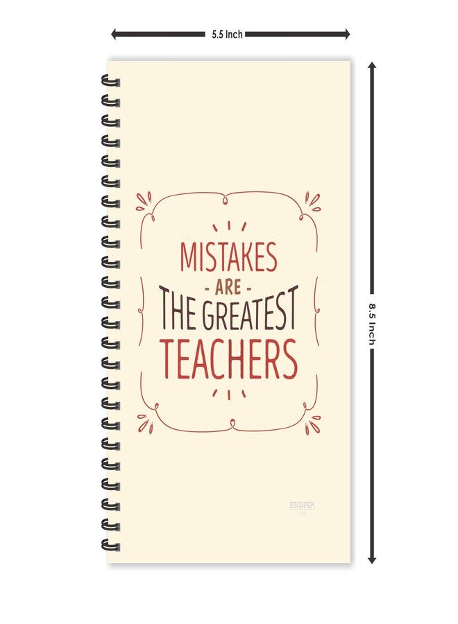 ESCAPER مفكرة "إسكيبر" - اقتباسات تحفيزية: الأخطاء أعظم المعلمين، مسطرة - مقاس A5 (8.5 × 5.5 بوصة)، مفكرة يومية، دفتر ملاحظات، مفكرة للمكتب، مفكرة كهدية - Image 5