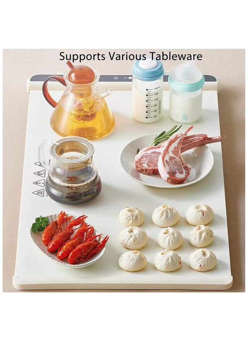 General - Food Warming Mat for Buffet Adjustable Temperature Auto Shut-Off Full Surface Heating to Keep Food Warm Easy to Use Clean and Store Electric Warming Tray for Buffets Party Gathering Daily Use - Image 1