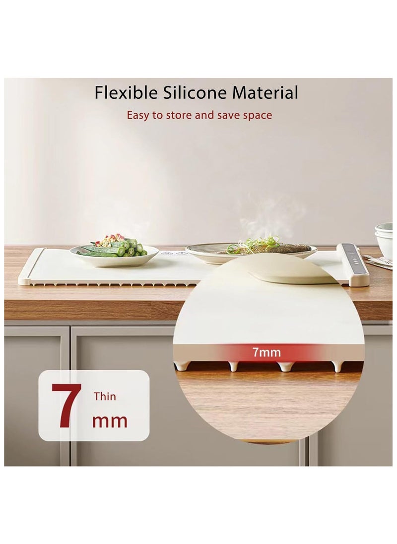 General - Food Warming Mat for Buffet Adjustable Temperature Auto Shut-Off Full Surface Heating to Keep Food Warm Easy to Use Clean and Store Electric Warming Tray for Buffets Party Gathering Daily Use - Image 1