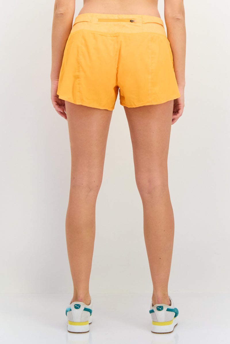 Nike Women Sportswear Fit Sleeveless Running Shorts, Orange - Image 3