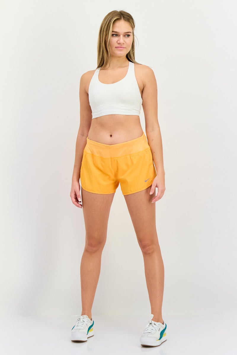 Nike Women Sportswear Fit Sleeveless Running Shorts, Orange - Image 4