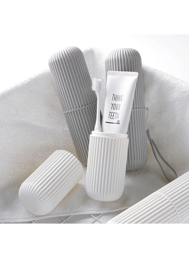 2pcs Travel Toothbrush Holder - Portable Case for Toothbrush & Toothpaste, Ideal for Travel & Camping - Image 3
