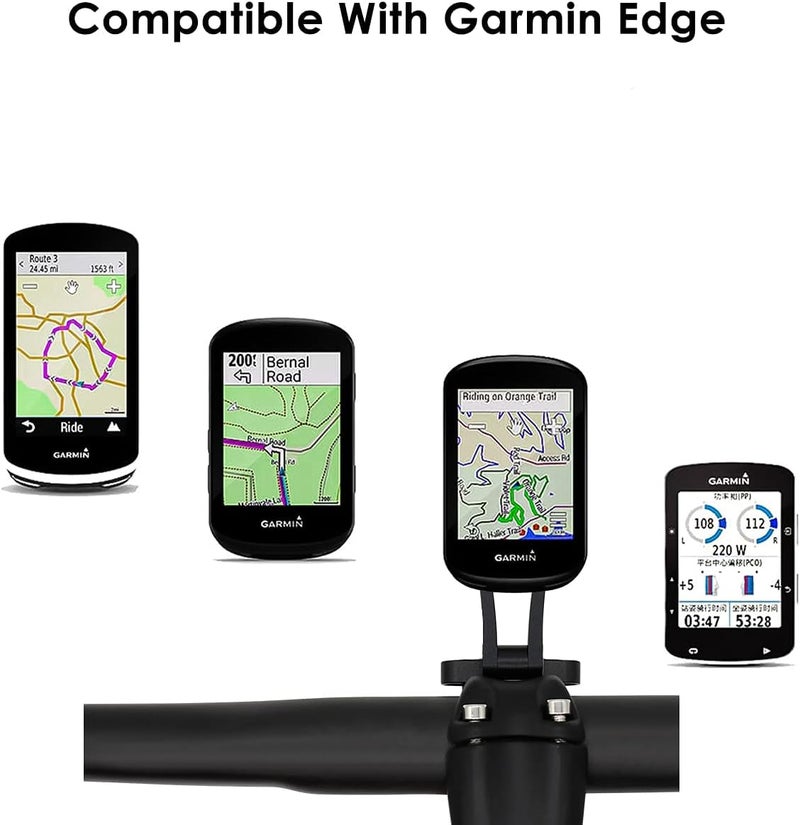 Thinvik Bike Computer Mount for Garmin Edge,Gopro Combo Mount,Compatible with All Garmin Series 1030 1000 830 820 810 530 520 510 500 25 20 GPS Computer - CNC Aluminum Alloy - Image 5