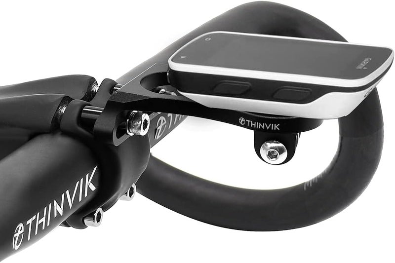 Thinvik Bike Computer Mount for Garmin Edge,Gopro Combo Mount,Compatible with All Garmin Series 1030 1000 830 820 810 530 520 510 500 25 20 GPS Computer - CNC Aluminum Alloy - Image 3