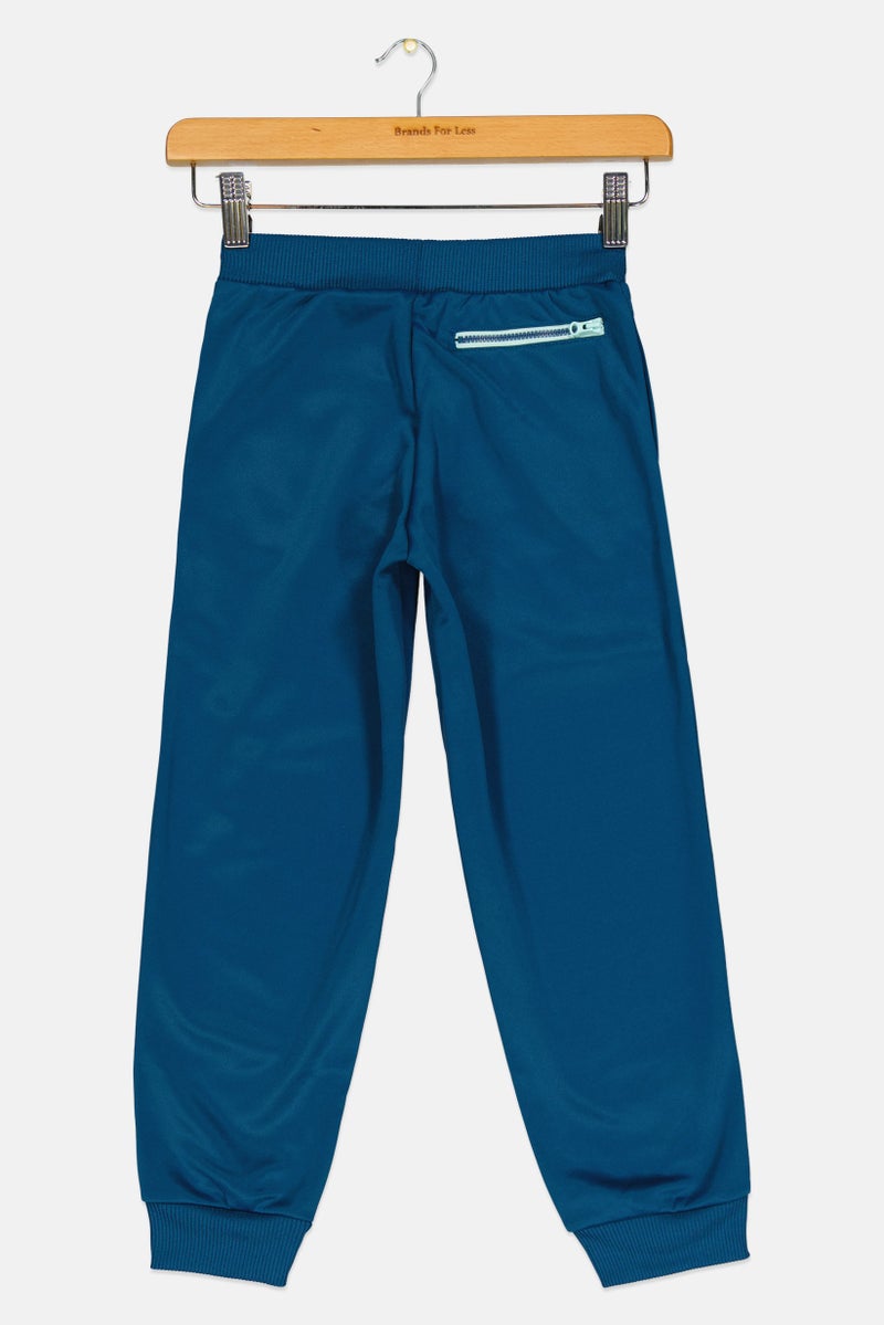 Adidas Adidas X Lego Kids Boy Sportswear Fit Outdoor Sweatpants, Teal Blue - Image 2