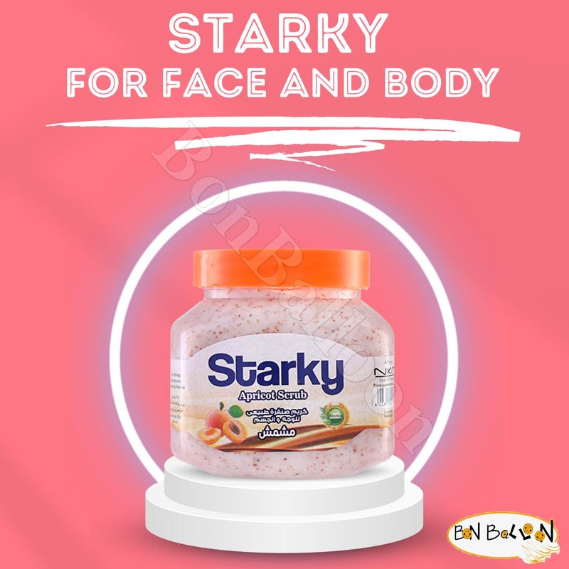Starky Face And Body Scrub With The Benefits Of Apricot Tightening Face With Its Unique Formula That Leaves The Skin Soft And Glowing Best Gift Idea For Women Mom Girlfriend Wife 101 oz 300 ml - Image 4