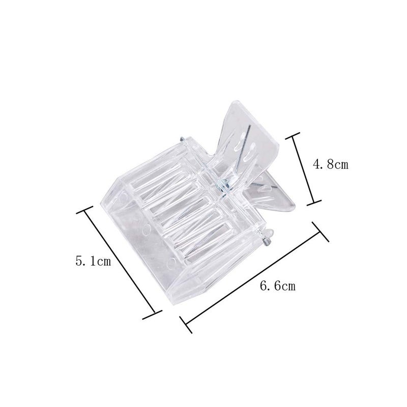 lasenersm 5 Pieces Queen Bee Cage Catcher Clips Plastic Queen Catching Tool Queen Catcher Queen Bee Catcher Queen Bee Cage Bee Queen Marking Catcher for Safely Capture and Store The Queen Bees, Transparent - Image 2