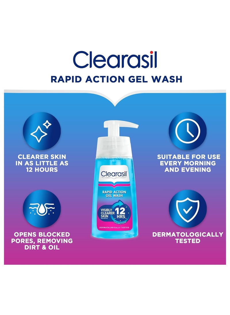 Clearasil Rapid Action Gel Wash, 150ml - pzsku/ZC857414F83CE59E63FF7Z/45/_/1734163248/6d0a5347-75ee-4e4c-9d85-59ba1380e9b9