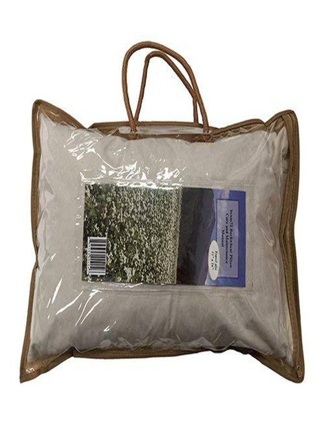 Beans72 Buckwheat Pillows Beans72 Organic Buckwheat Pillow - Travel Size (11 inches x 16 inches) Made in USA - Image 4