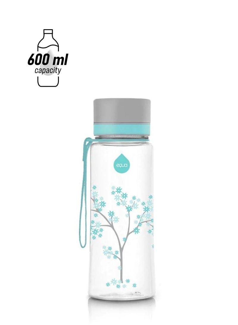 EQUA Water Bottle  BPA FREE Mint Blossom 600ml - Image 1