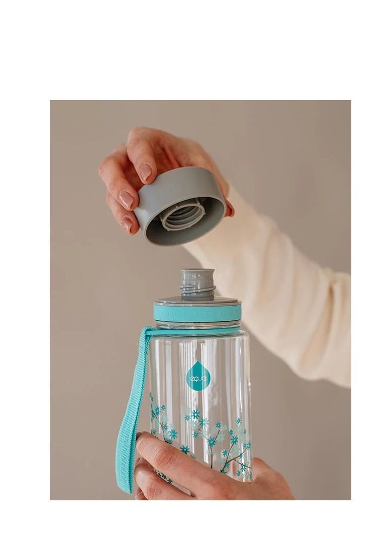 EQUA Water Bottle  BPA FREE Mint Blossom 600ml - Image 3