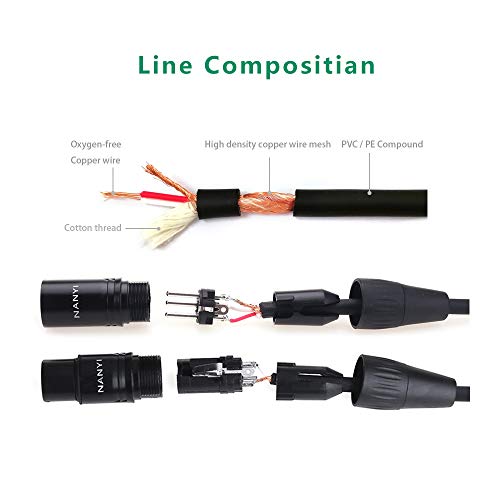 NANYI Microphone Cable XLR Female to XLR Male Patch Cables,1.6Feet - Image 4