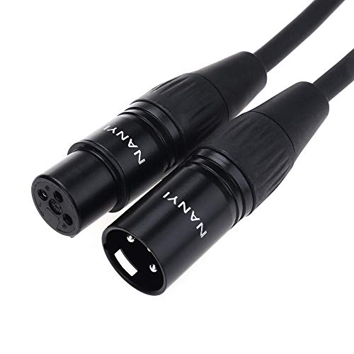 NANYI Microphone Cable XLR Female to XLR Male Patch Cables,1.6Feet - Image 1