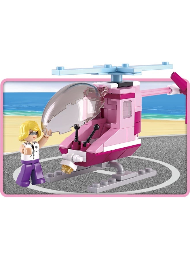 Sluban Sluban - Girl's Dream Beach Helicopter 78 Pieces - M38-B0600D  - Image 4