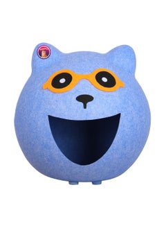 HAPPY PUSS Cat House, pet cave cat head design, solid comfortable felt kennel, enclosed cat cave, durable and washable pet house- blue color  - Image 4