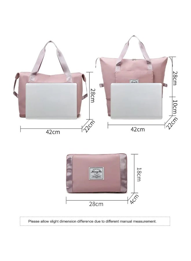 شنطة سفر دفل زليدغ مقاومة للماء ، كبيرة - زهري - Image 2