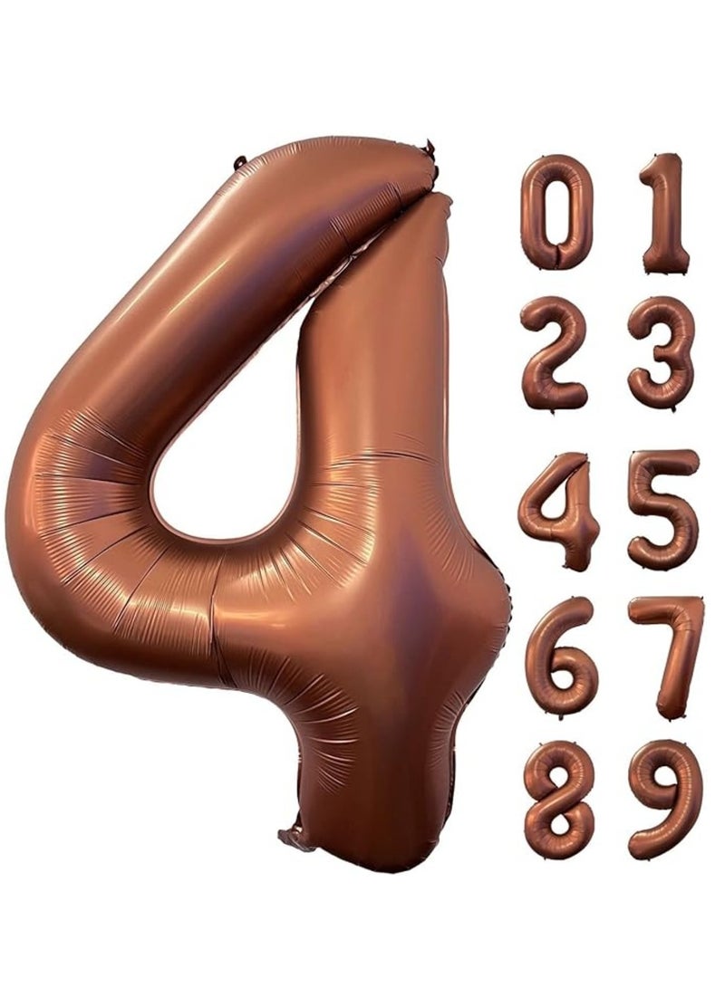 ThePartyPopper 40 Inch Coffee Number Balloon 4 - Image 1