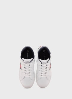 TOMMY HILFIGER Youth Flag Lace Up Sneakers  - Image 4