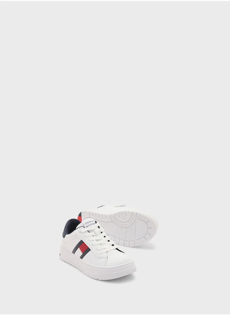 TOMMY HILFIGER Youth Flag Lace Up Sneakers