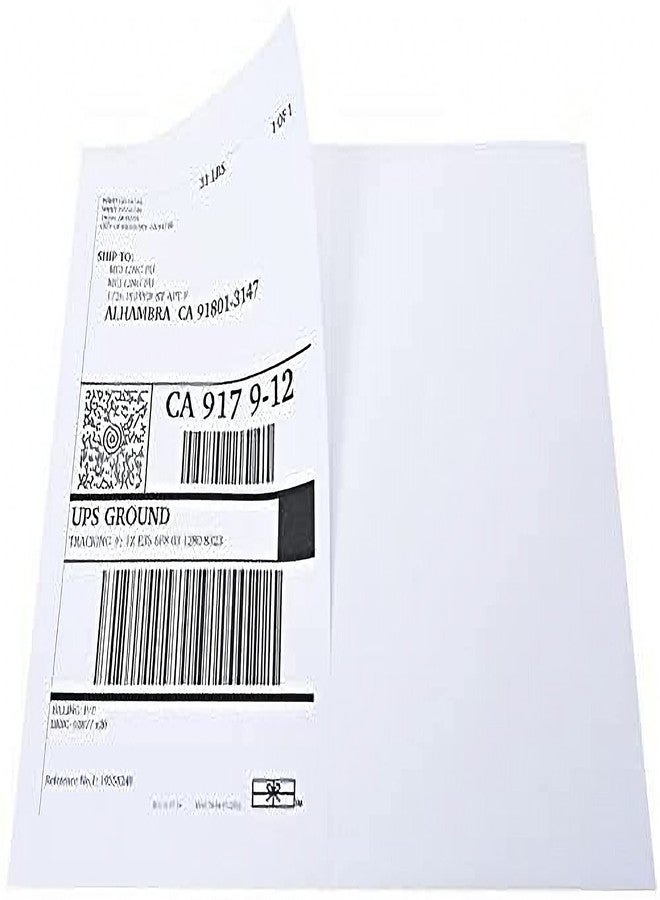 9527 Product Half Sheet Self Adhesive Shipping Labels for Laser & Inkjet Printers White Blank,2 Labels per Sheet, 200 Labels - Image 2
