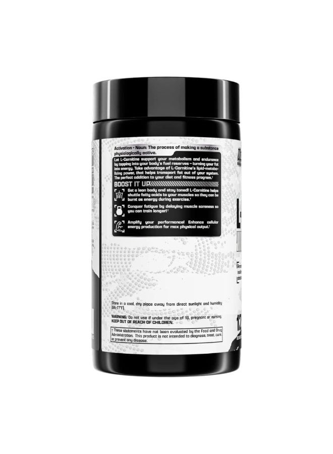 Nutrex Research L-Carnitine 1000 mg Formula Amino Acid Fitness Supplement Capsules for Active Lifestyle Routines, 120 Count - Image 4