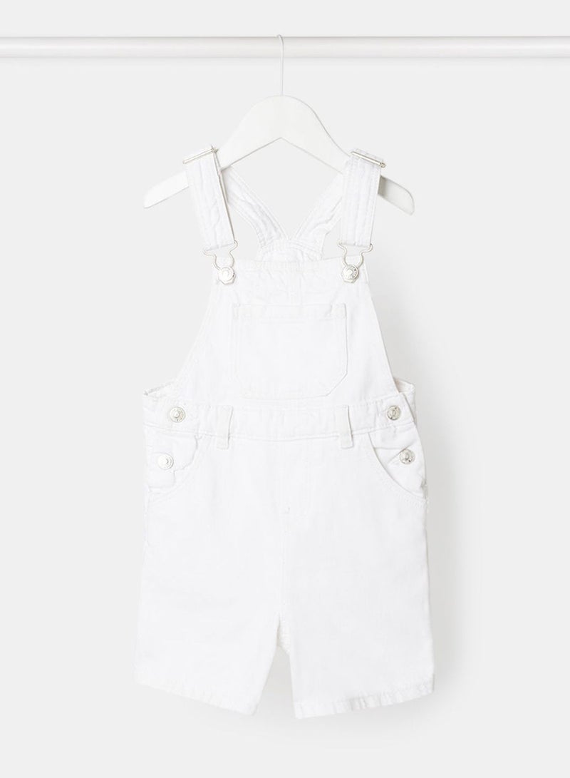 MANGO Kids Short Denim Dungaree  - Image 1