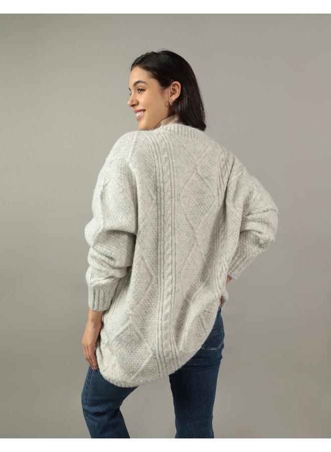 Crew Neck Knitted Sweater