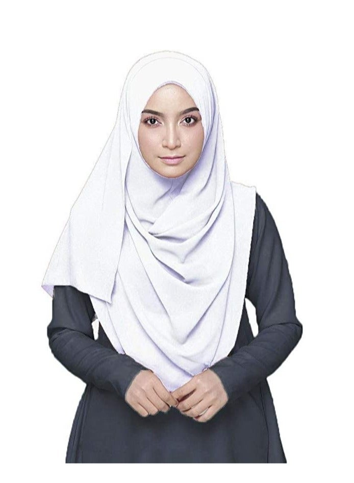ELTRAZONE Solid Color Bubble Chiffon Scarf - A Fashionable and Soft Hijab Long Scarf Wrap for Women" - Image 1