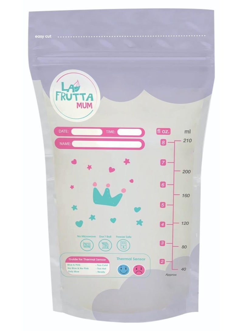 La Frutta Milk Storage Bags 210Ml 10Pcs