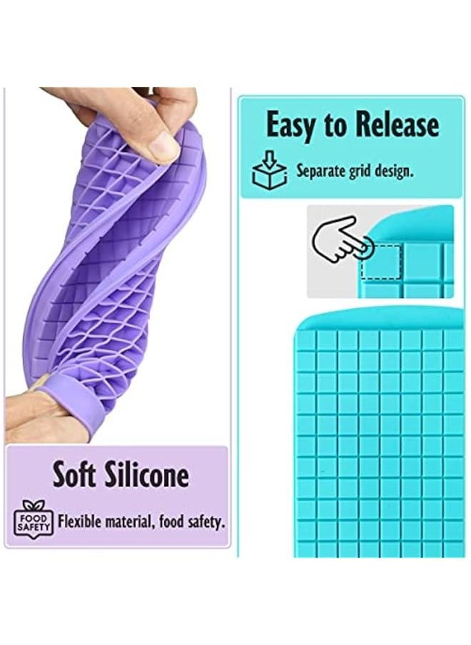 Generic - Upgrade Silicone Mini Ice Cube Trays, 2 Pack 320 Small Ice Cube Molds, Easier to Release, Crushed Ice for Chilling Drinks, Whiskey, Cocktail, Flexible Stackable for Freezer1 - Image 1