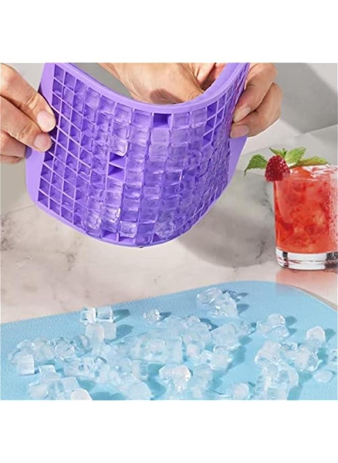 Generic - Upgrade Silicone Mini Ice Cube Trays, 2 Pack 320 Small Ice Cube Molds, Easier to Release, Crushed Ice for Chilling Drinks, Whiskey, Cocktail, Flexible Stackable for Freezer1 - Image 1