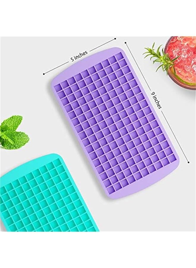 Generic - Upgrade Silicone Mini Ice Cube Trays, 2 Pack 320 Small Ice Cube Molds, Easier to Release, Crushed Ice for Chilling Drinks, Whiskey, Cocktail, Flexible Stackable for Freezer1 - Image 1