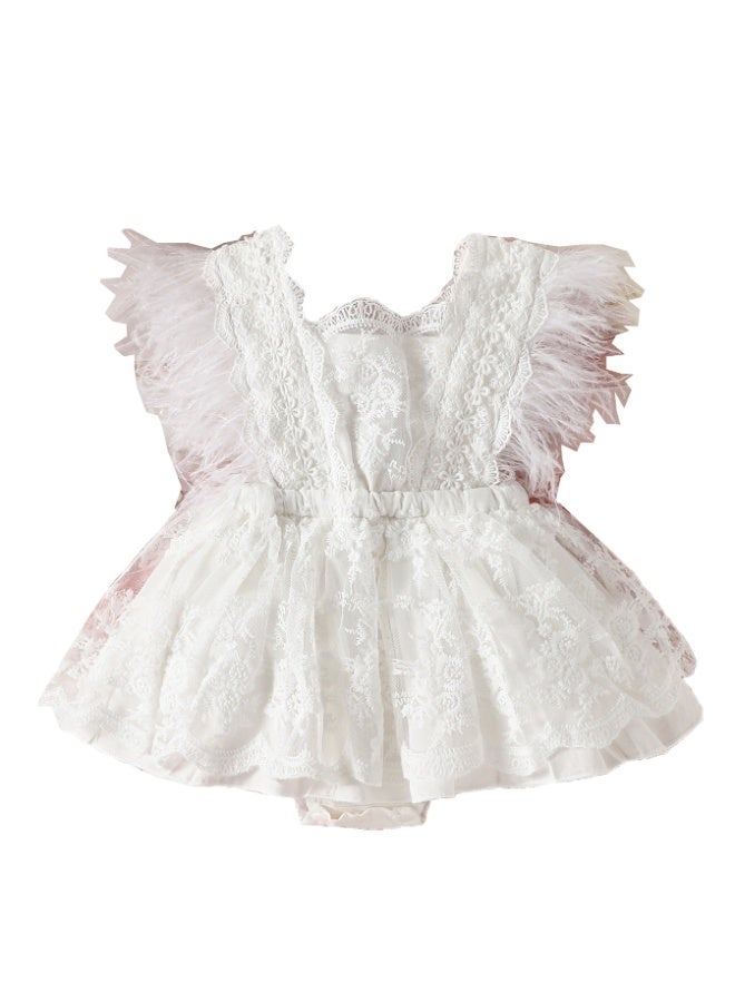 DOOKOO Baby Girl Princess Dress – Sleeveless Lace Tutu Party Dress for Toddlers, Birthday Dress, Tulle Dress, Girls Frock, Kids Baby Dress - Image 4