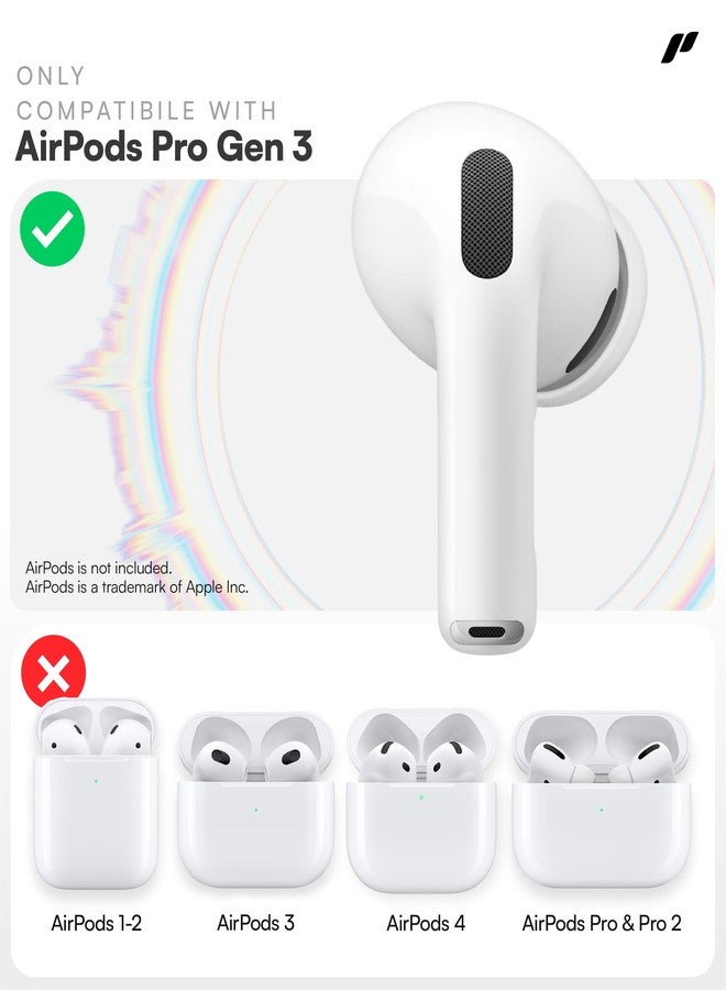 Proof Labs 4 Pairs for AirPods Pro 3 Ear Hooks Covers [Added Storage Pouch] Accessories Compatible with Apple AirPods Pro 3rd Generation (White) - Image 2