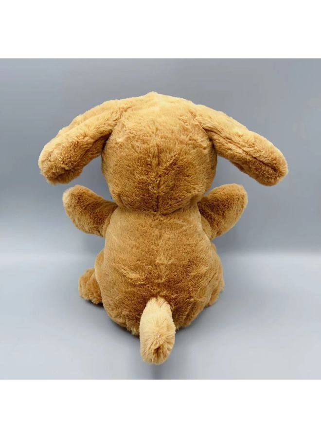 SOURCE Manufacturer Hot Electric Ear Dog Plush Toy Clapping Fun Recording Speed-Color:Light Brown South Korean Velvet-Specifications:28cm  - Image 3