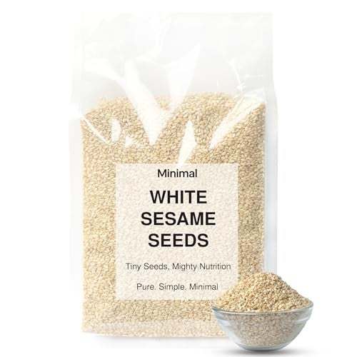 Minimal Raw Organic White Sesame Seeds 800g - Clean and White Til (Safed Til Seeds for Eating) - Image 1