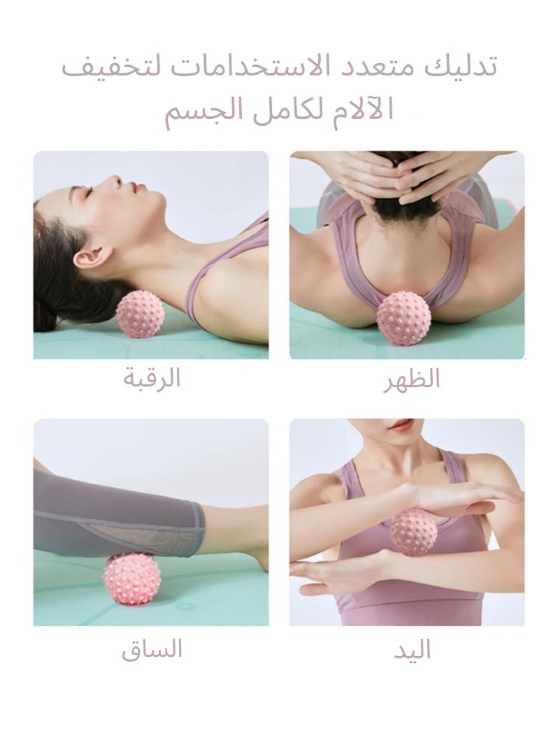 ZAFRA 3-Pack Spiky Massage Balls For Muscle Relief - Black Pink Green - Image 5