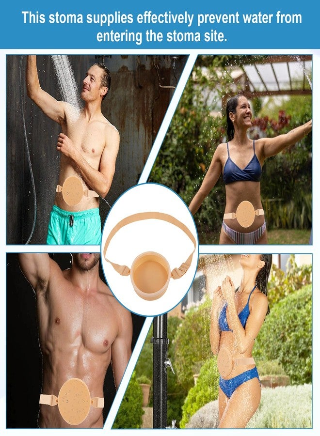 FDFuZhao Ostomy Shower Cover, Stoma Ostomy Waterproof Bath Cover, Ostomy Supplies, Ostomy, Colostomy, Ileostomy Shower Protector, Skin Color - Image 5