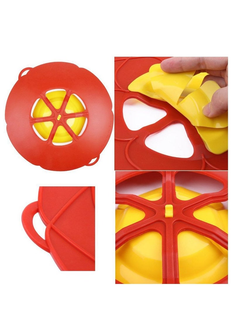 SOLARAE 2 Pack Spill Stopper Lid Cover, 10.2 inch, Boil Over Silicone Lids, Microwave Splatter Cover, BPA-Free Silicone and Dishwasher Safe, Home Kitchen Essential - Image 5