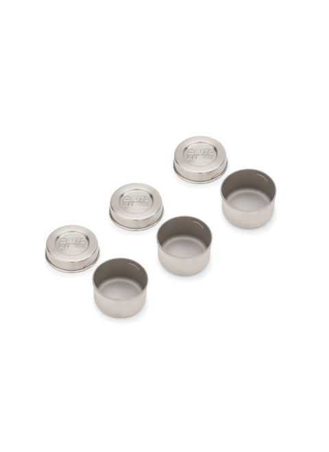 Bits Kits Stainless Steel Reusable Condiment and Snack Containers Set of 3