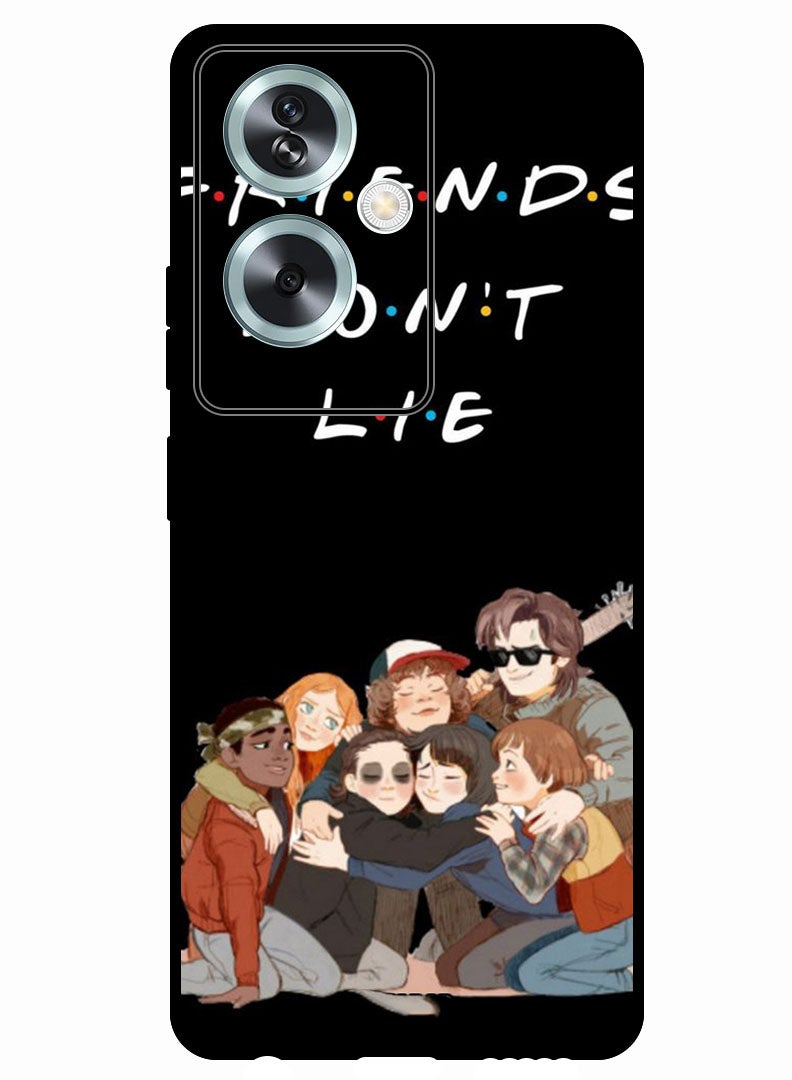 Theodor Protective Case Anti Scratch Shock Proof Bumper Cover For Oppo A79 5G Friends Dont Lie - Image 1