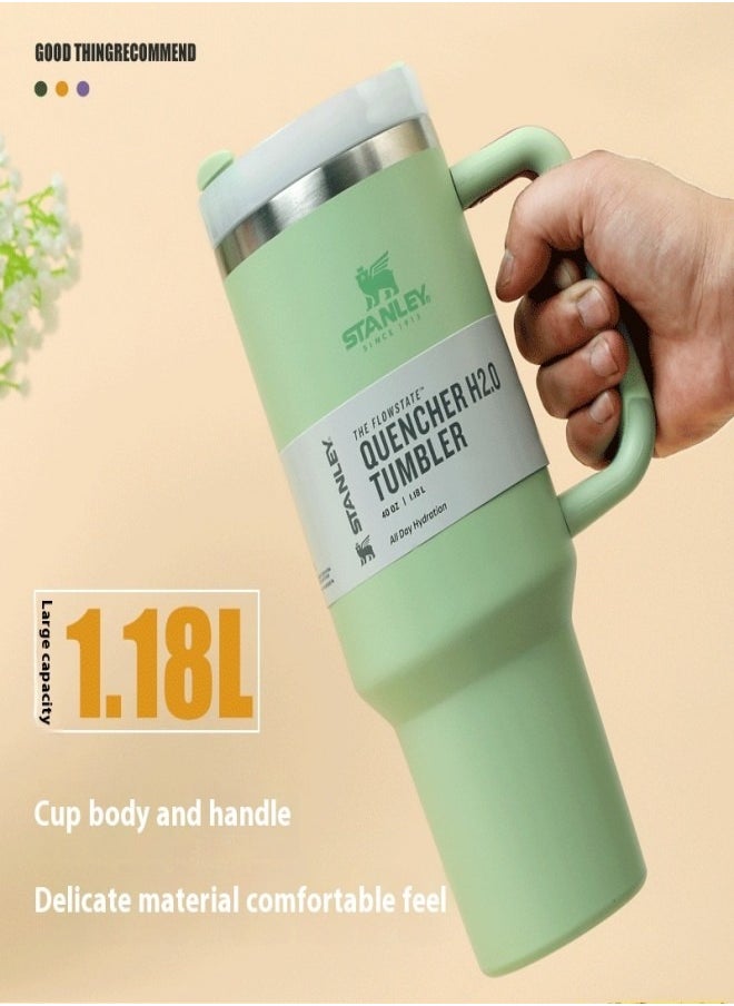 Stanley - Stanley 40oz Stainless Steel Car Thermos Mug - 1.18L Large Capacity Travel Insulated Cup - Image 1