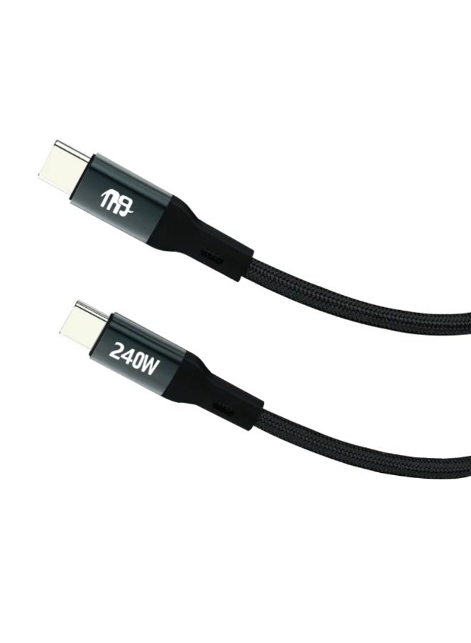 Nine DUOLINK USB-C to USB-C Cable 240W 2M Fast Charging - Image 1