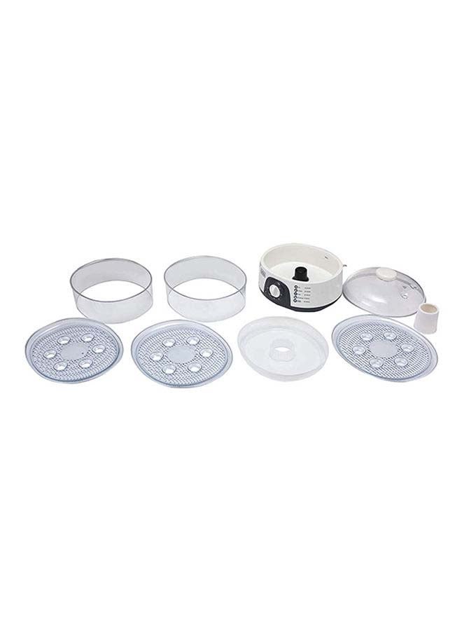 BLACK+DECKER Food Steamer, 3-Tier Detachable Design, Timer Control, Quick & Easy Meal Prep, Dishwasher Safe, Lightweight 1.98 Kg, 220-240V, Efficient and Compact, 775 W HS6000-B5 White - Image 5