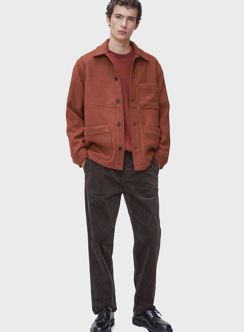 H&M  Essential Regular Fit Corduroy Trousers for Men | Best Price UAE