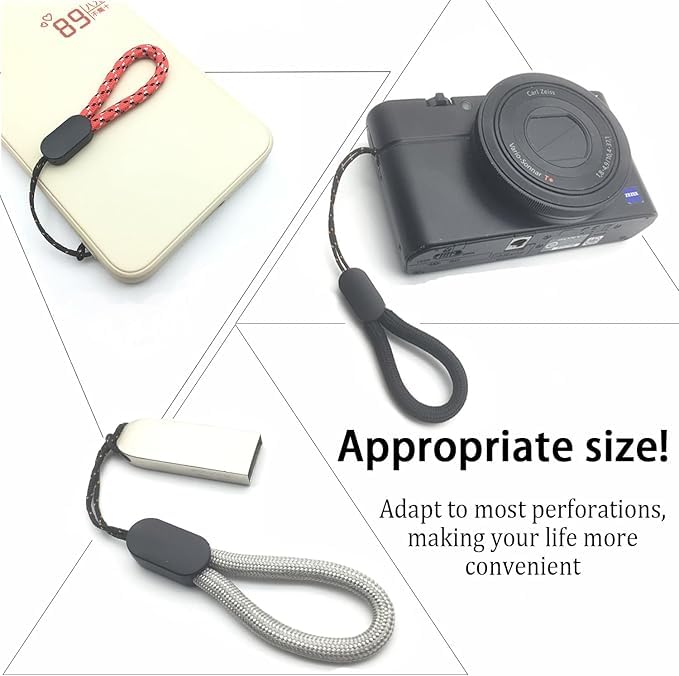 AccuPrints Sumiko Pack of 5 Lanyard Finger Phone Strap, 5pcs Multipurpose Phone Lanyard, Nylon Finger Straps Keychain - Image 4