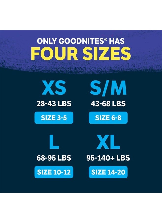 GoodNites - Goodnites Boys' Nighttime Bedwetting Underwear, Size S/M (43-68 lbs), 44 Ct (2 Packs of 22), Packaging May Vary - Image 1