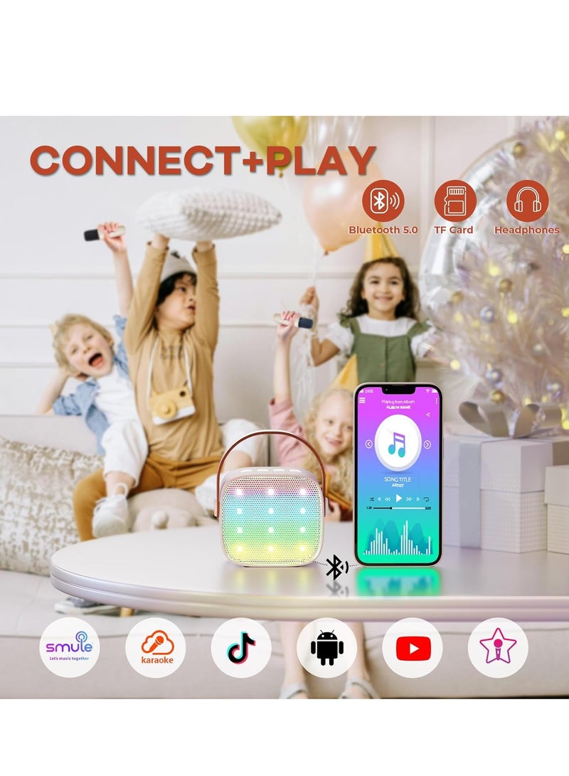 ELTRAZONE Kids Karaoke Machine with Wireless Microphone, Portable Bluetooth Speaker for Singing Fun, Rechargeable Karaoke Toy for Girls Ages 4-12+, Birthday Gift for Kids & Teens, Party Entertainment for Boys and Girls, Assorted Color - Image 4