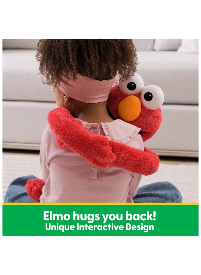 GUND دبدوب غوند إلمو هاجا موفز من شارع السمسم، دمية مuppet، لعبة حسية، لعبة فاخرة للأطفال من عمر 1 سنة وما فوق، حمراء، 14 إنش - Image 2